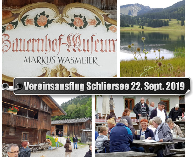 Vereinsausflug Schliersee 22. Sept. 2019