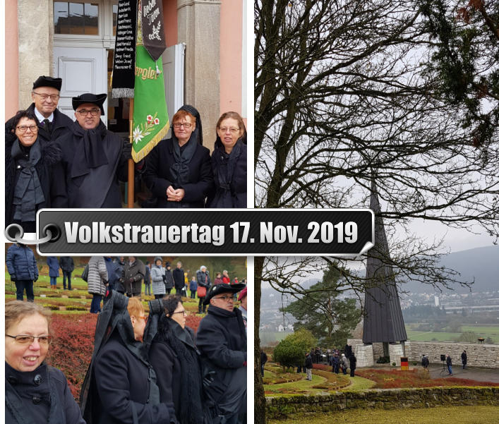 Volkstrauertag 17. Nov. 2019